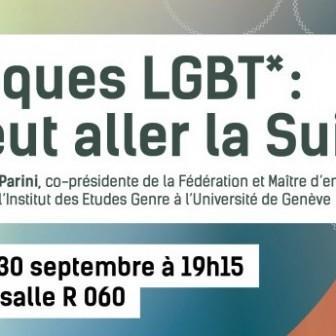 Elections fédérales: débat «Politiques LGBT: où veut aller la Suisse?»