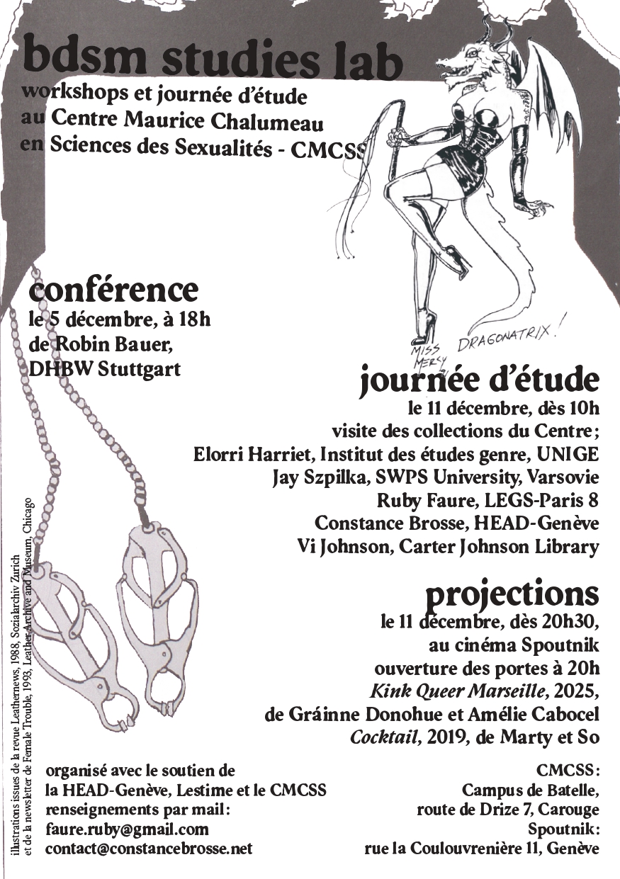 « Cybercocks et holodicks – incarnations trans dans les pratiques BDSM les-bi-trans-queer », conférence de Robin Bauer.