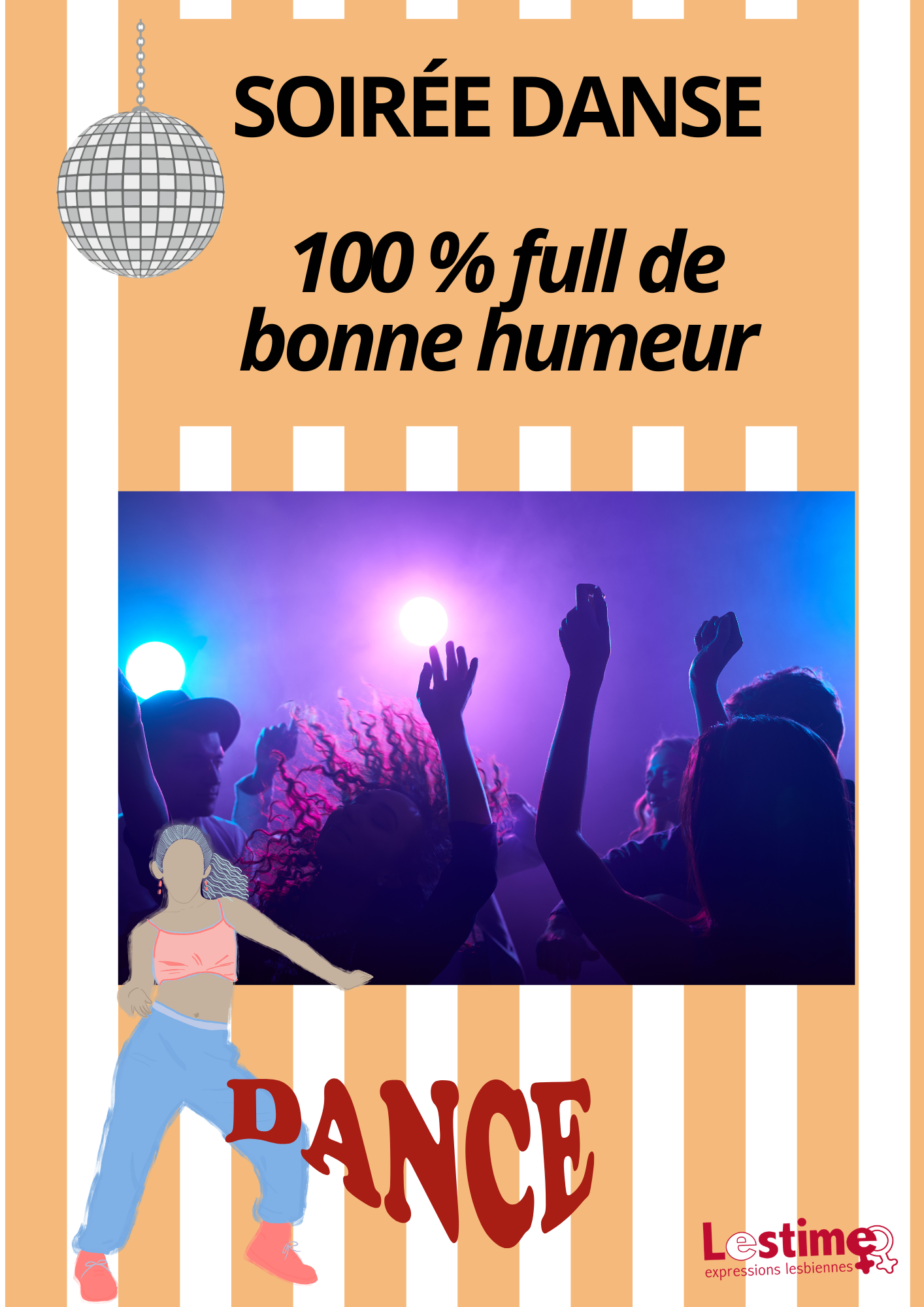 SOIRÉE  » DANSE  » LESBOQUEER – Venez danser avec Céline !