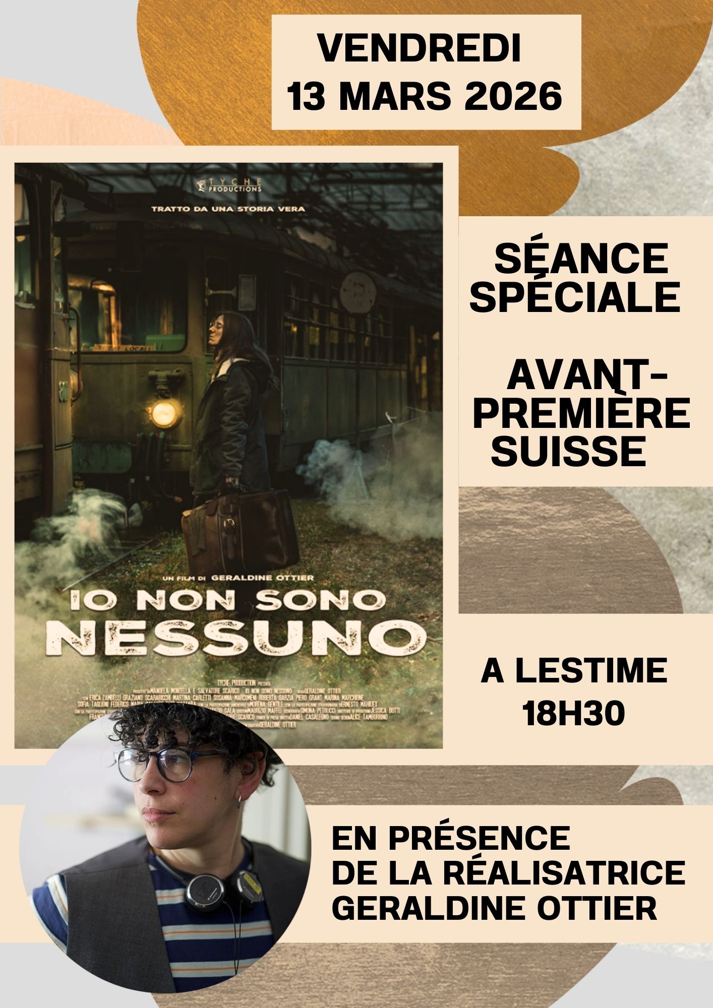 Soirée film « IO NON SONO NESSUNO » – Séance unique, avant-première Suisse, en présence de la réalisatrice !