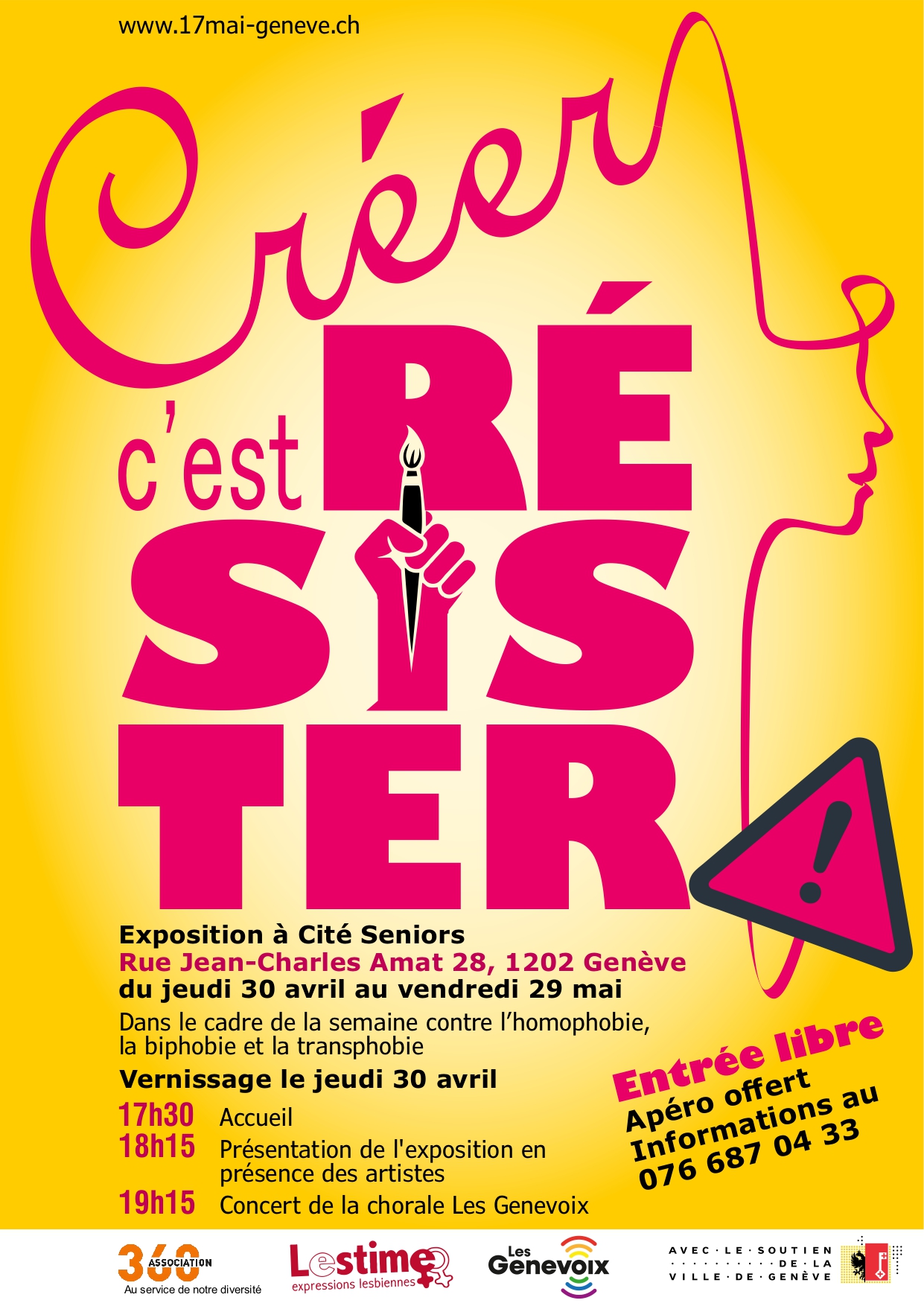Créer, c’est résister – Exposition à Cité Senior – LE VERNISSAGE –