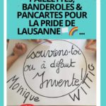 ATELIER PAILLETTES, BANDEROLES & PANCARTES POUR LA PRIDE DE LAUSANNE🏳️‍🌈 …
