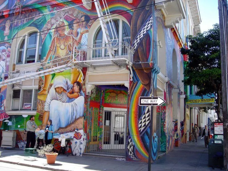 Fresque de la Maison des Femmes de San Francisco