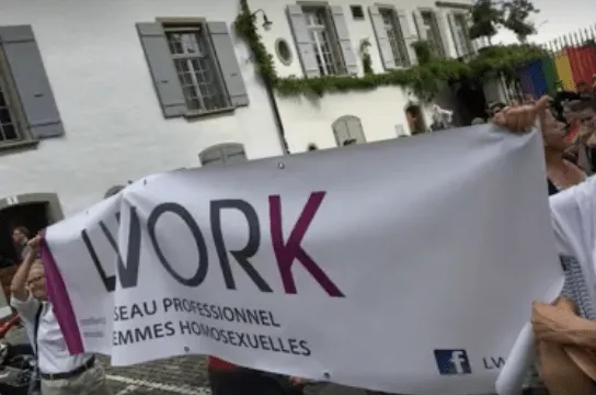 Pride 2017 à Berne avec la présence de nos amies de LWORK